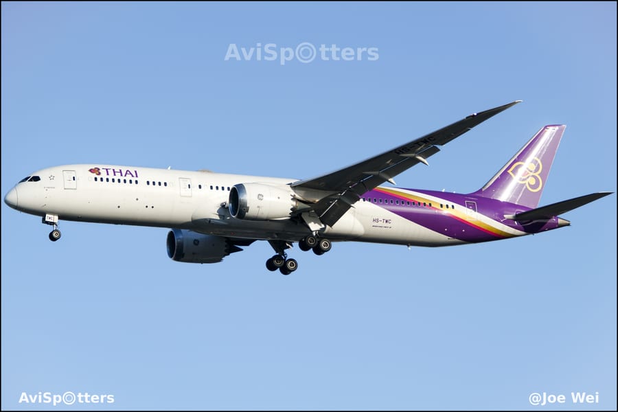 HS-TWC Thai 789 landing at PEK